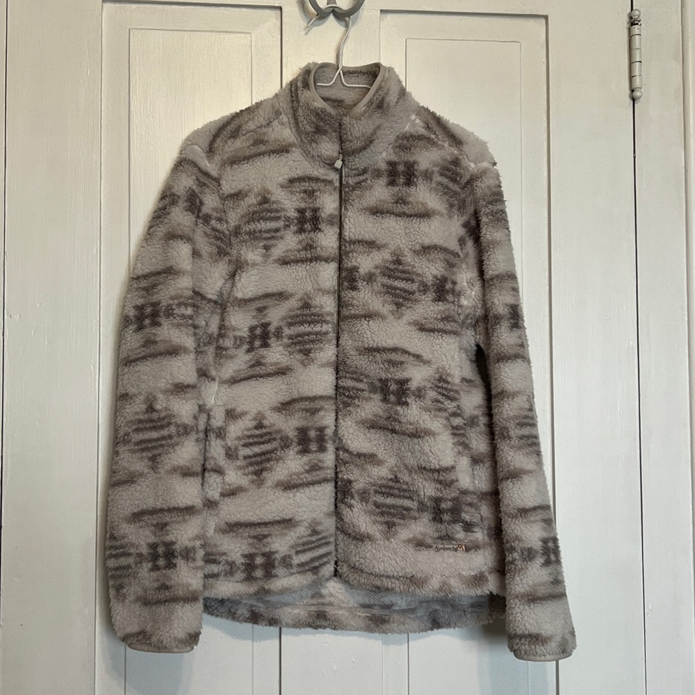Women’s Aztec Sherpa Style Zip Up